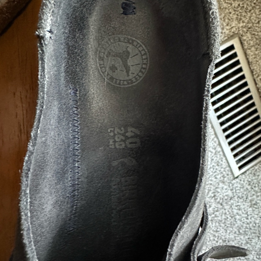 Birkenstock Buckley Blue Suede Clogs EU 40/ US 9 - Picture 2 of 3